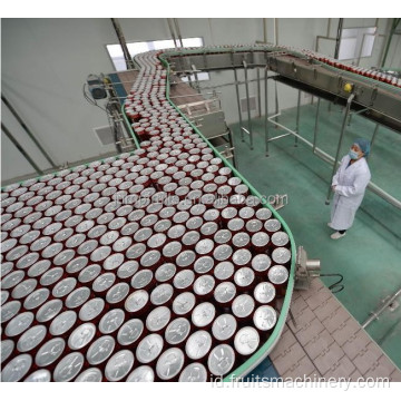 Pasteurizer terowongan untuk botol tomat pasta kaleng